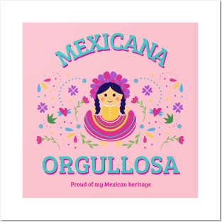 Mexicana Orgullosa Mexican Pride Mexico Mexicana Posters and Art